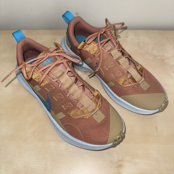 Nike Sneaker Youth Crater Impact DB3551-201 Boys 4.5 Brown Blue Unisex EUC - Picture 3 of 16
